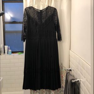 Zara. Black midi dress